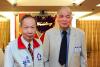 葉坤明顧問（圖左）及李沐勳顧問（圖右）受邀出席本次100年度重陽敬老聯誼餐會